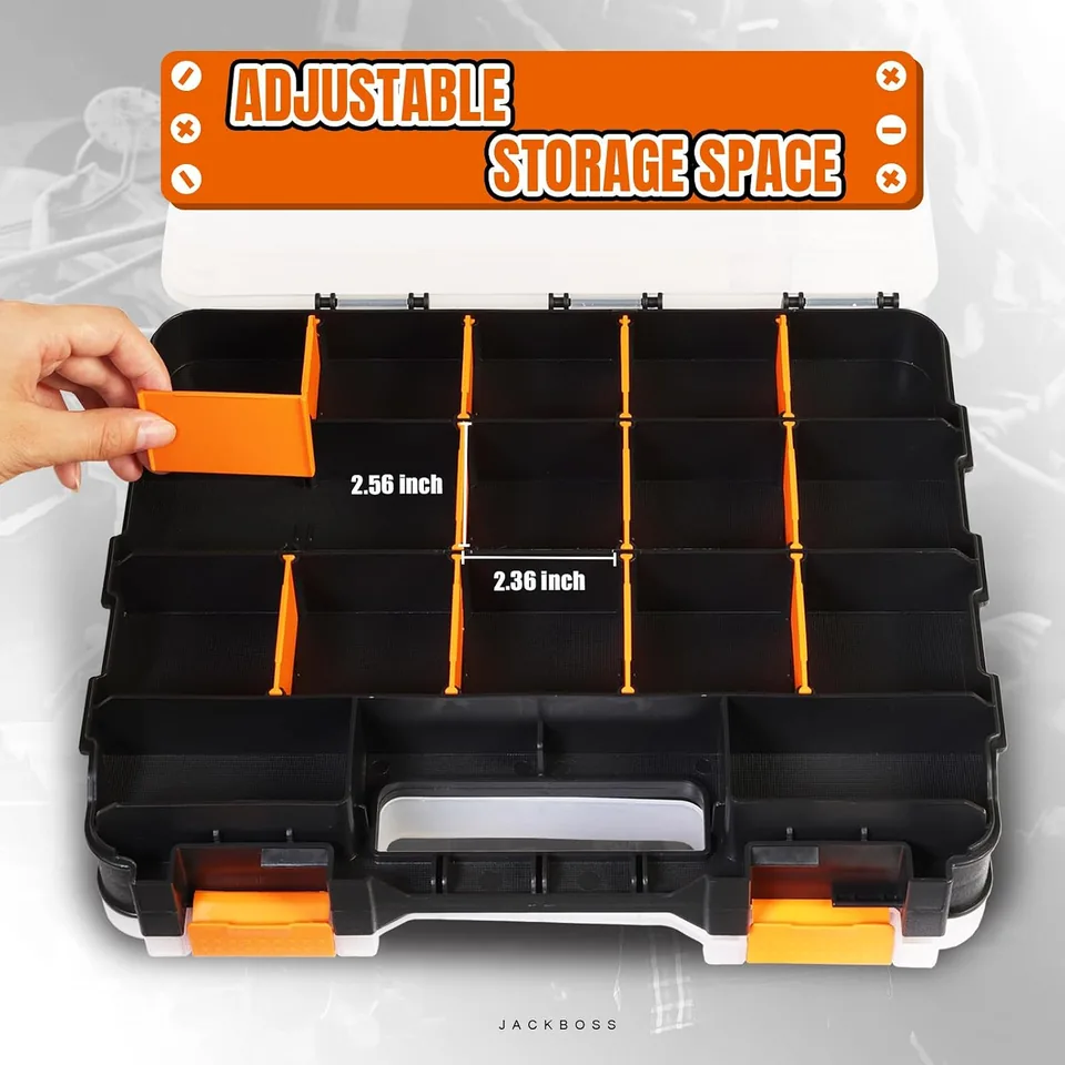 Jack Boss 34-Compartment Parts Organizer — feature detail